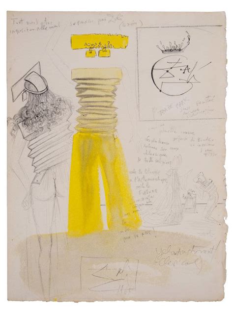 salvador dali outfit|The Strange And Beautiful Fashion Drawings Of。